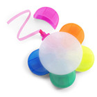 Marcador con 5 colores en forma de fl...