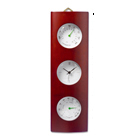 Reloj de columna con termómetro e hig...